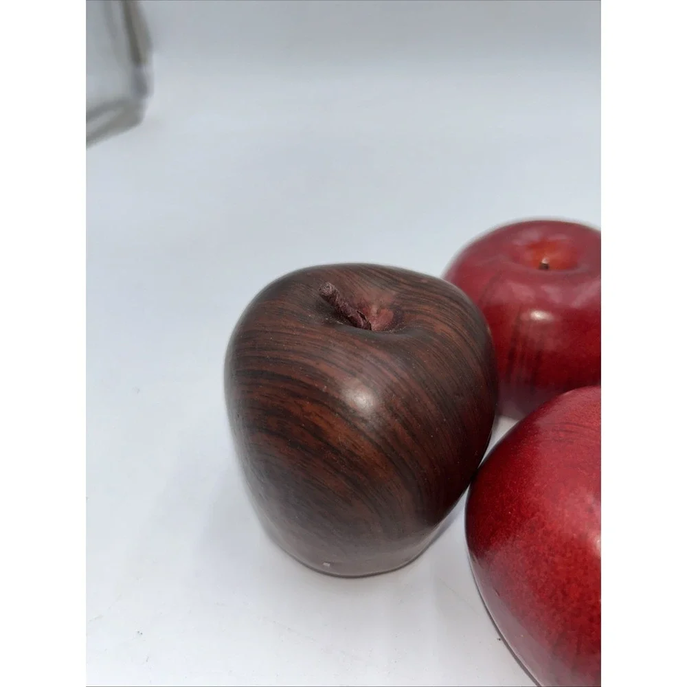 Vintage Mixed Lot 9 Apples Artificial Realistic Faux Fruit Home Decor Staging